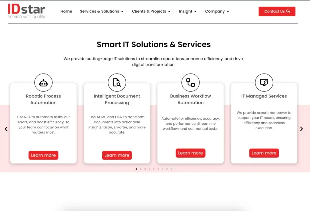 idstar website services