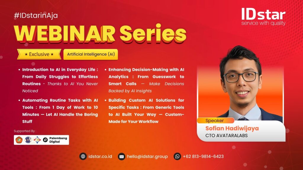 Webinar Series AI IDstar