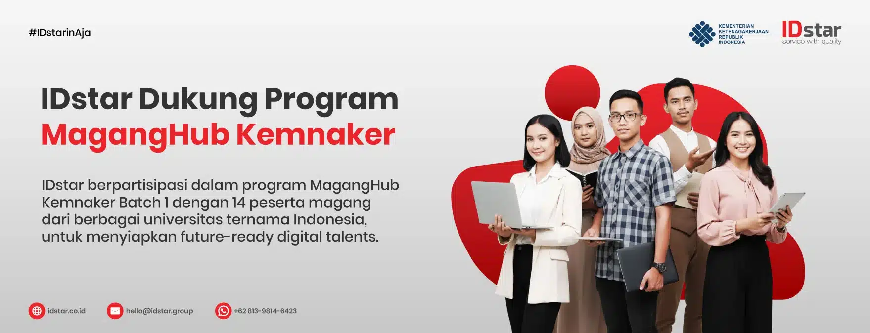 idstar berpartisipasi dengan kemnaker dalam maganghub program