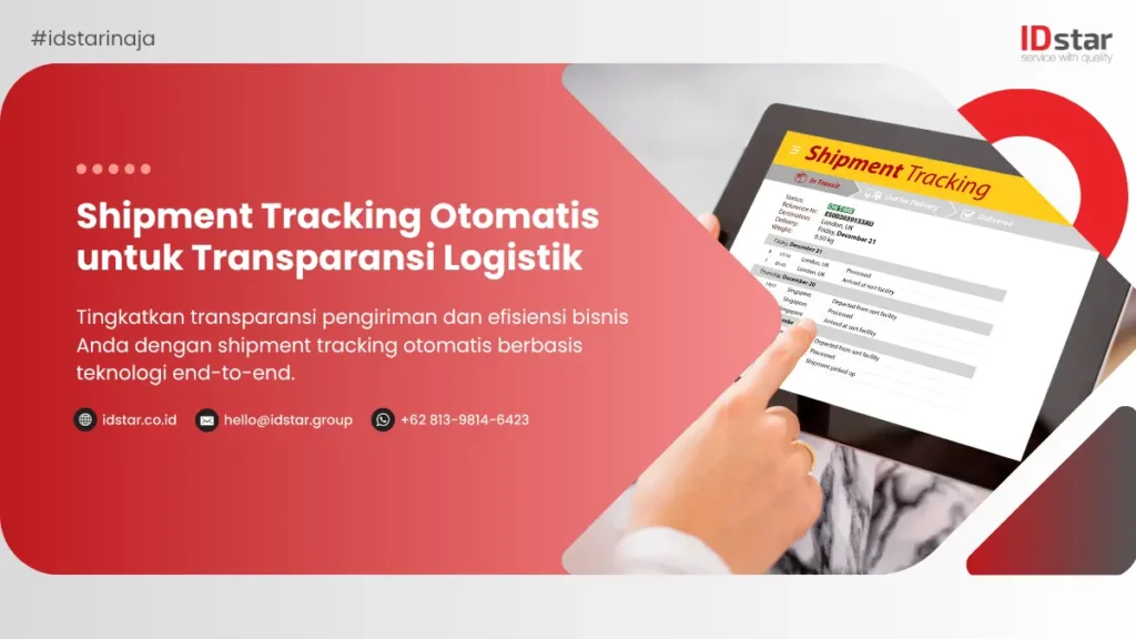 Ilustrasi Shipment Tracking Otomatis untuk Transparansi Logistik