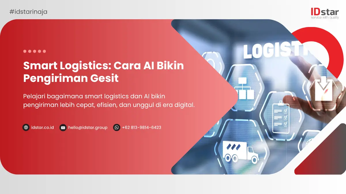 Ilustrasi Smart Logistics Cara AI Bikin Pengiriman Gesit