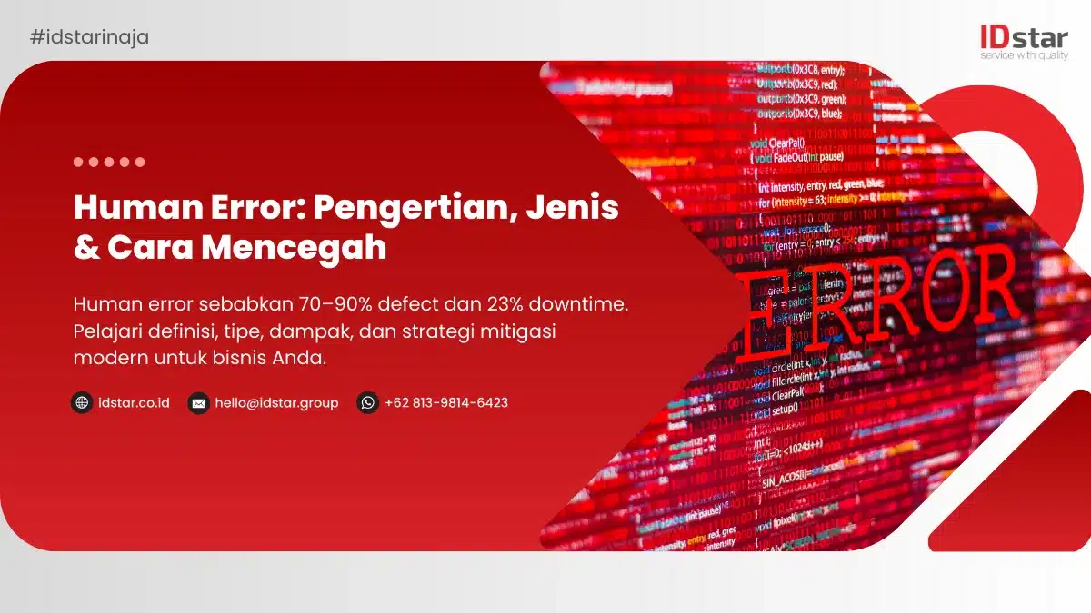 Ilustrasi Human Error Pengertian, Jenis & Cara Mencegah