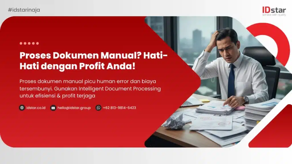 Ilustrasi Proses Dokumen Manual Hati-Hati dengan Profit Anda