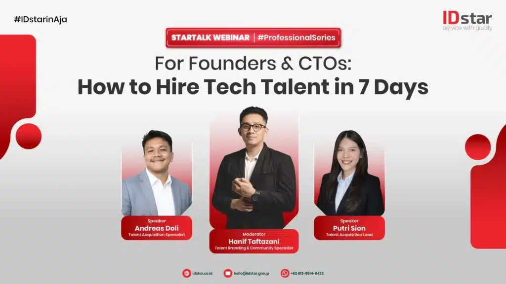 Ilustrasi Ini Dia Rahasia Hiring IT yang Efektif & Cepat dari Webinar IDstar