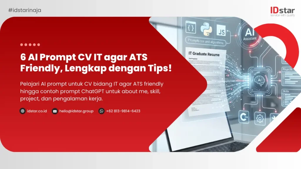Ilustrasi 6 AI Prompt CV IT agar ATS Friendly, Lengkap dengan Tips!