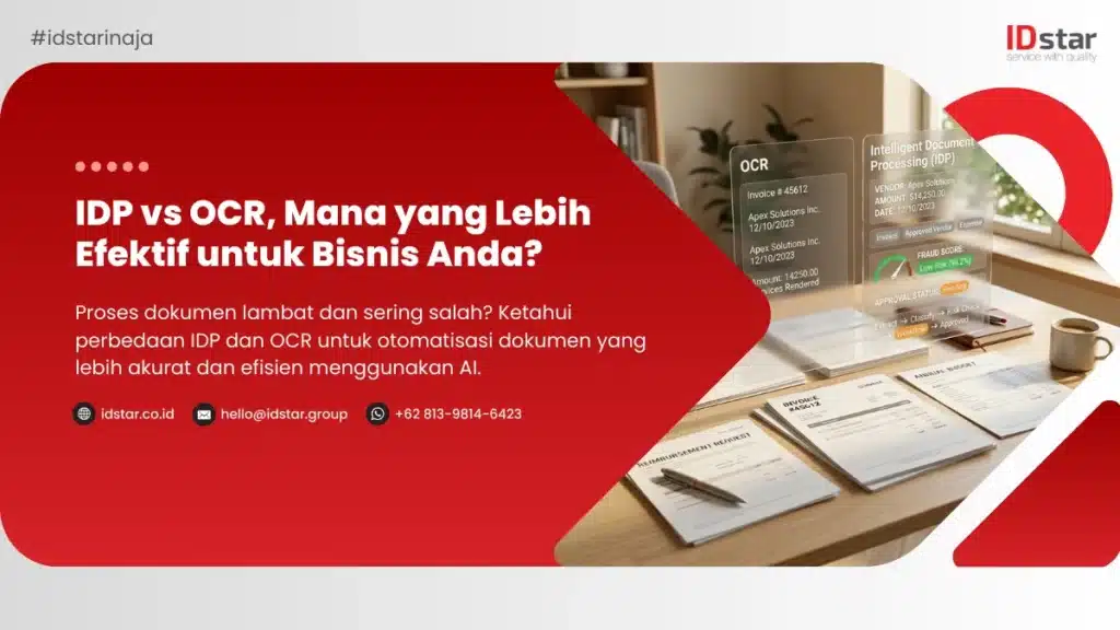 Ilustrasi IDP vs OCR, Mana yang Lebih Efektif untuk Bisnis Anda