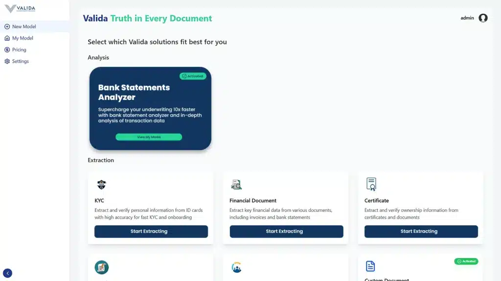 Ilustrasi Tampilan Dashboard Valida